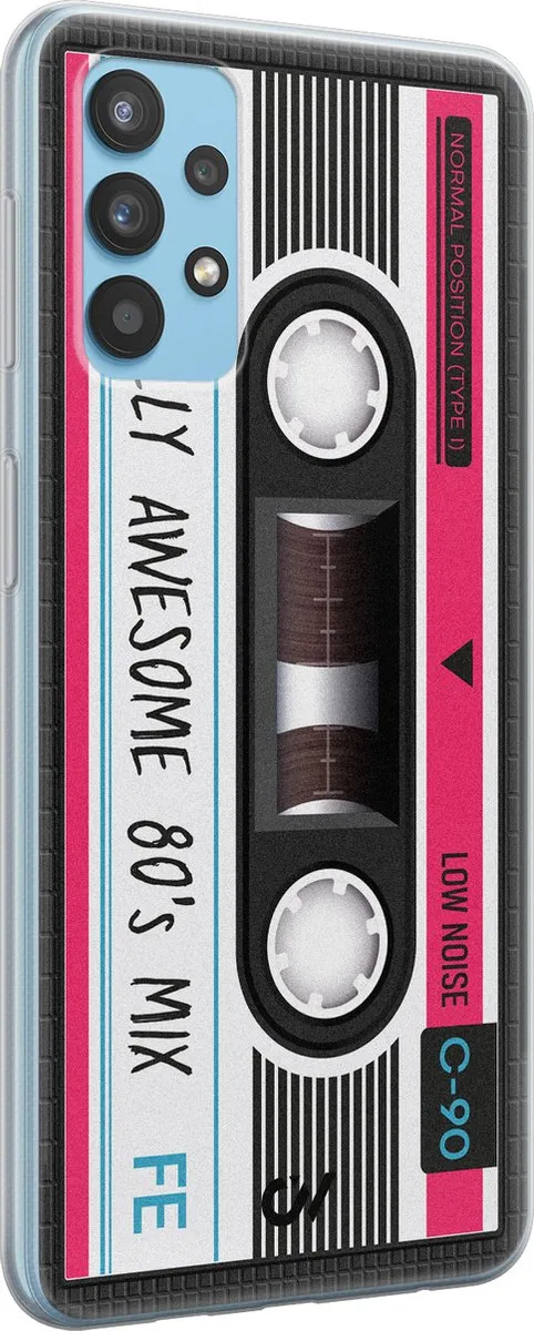 Casevibes Hoesje Samsung Galaxy A32 4G - Cassette - Zwart