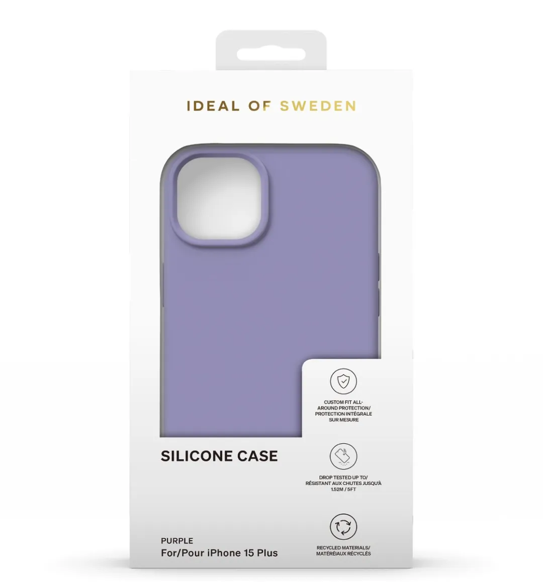 iDeal of Sweden iPhone 15 Plus Silicone Hoes - Purple - IDSIC-I2367-474 - afbeelding 4 van 5