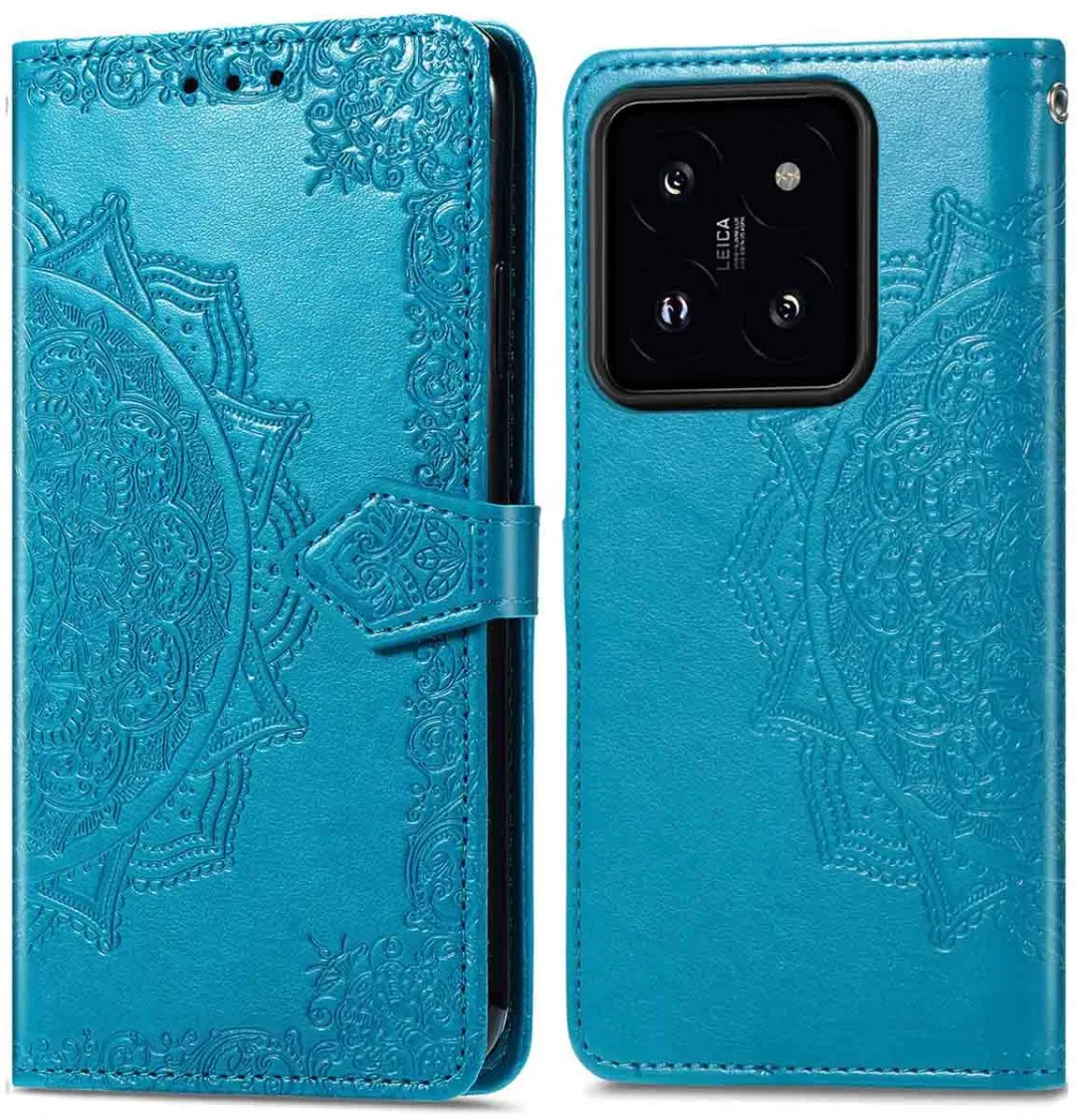 Imoshion Hoesje Xiaomi 14 Mandala Bookcase Turquoise