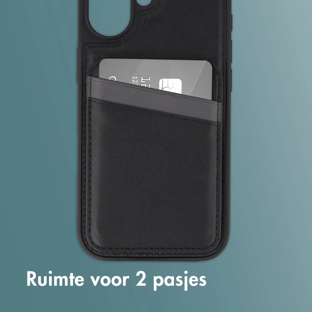 Imoshion Hoesje iPhone 17 - Backcover met kaarthouder en stand - Zwart
