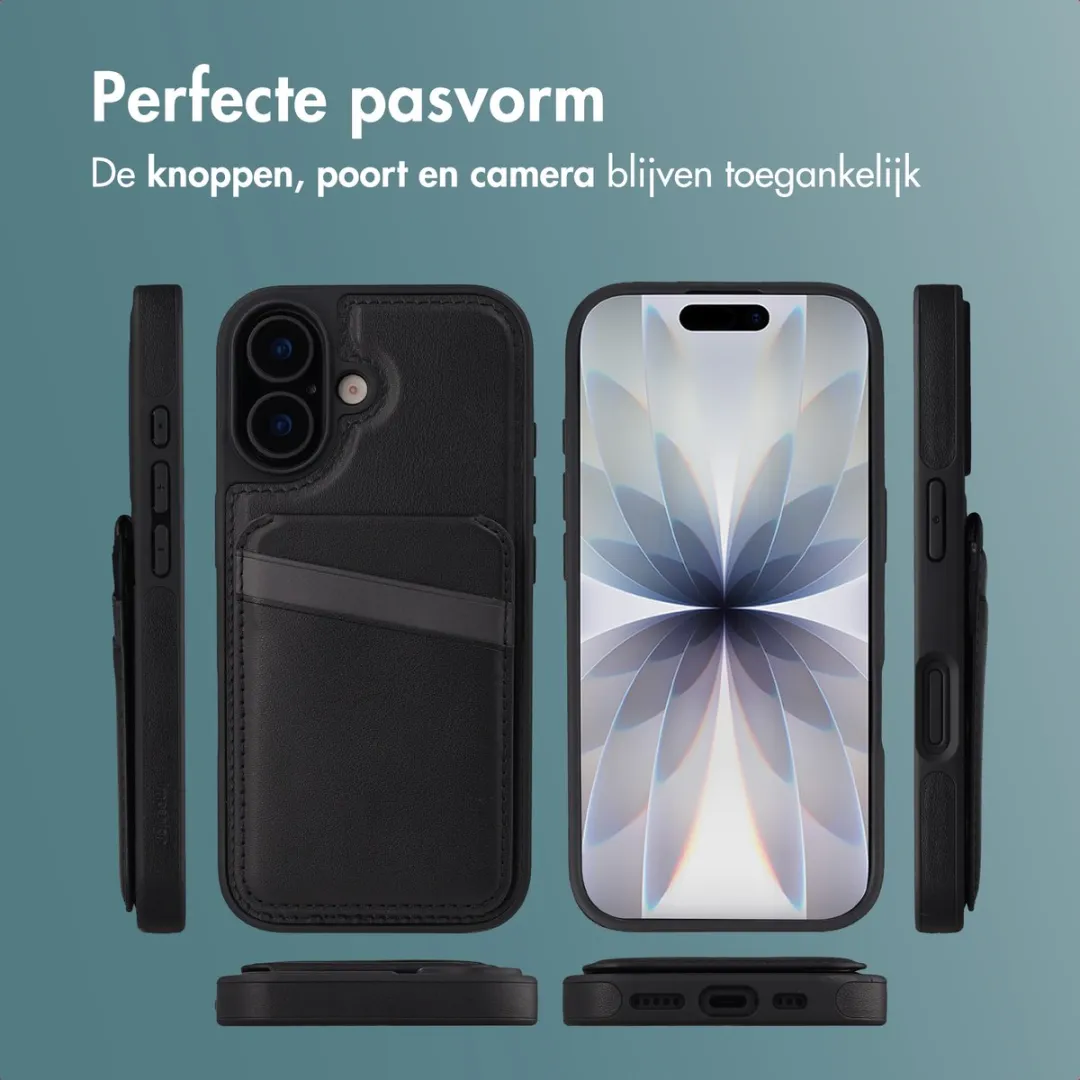 Imoshion Hoesje iPhone 17 - Backcover met kaarthouder en stand - Zwart - afbeelding 6 van 6