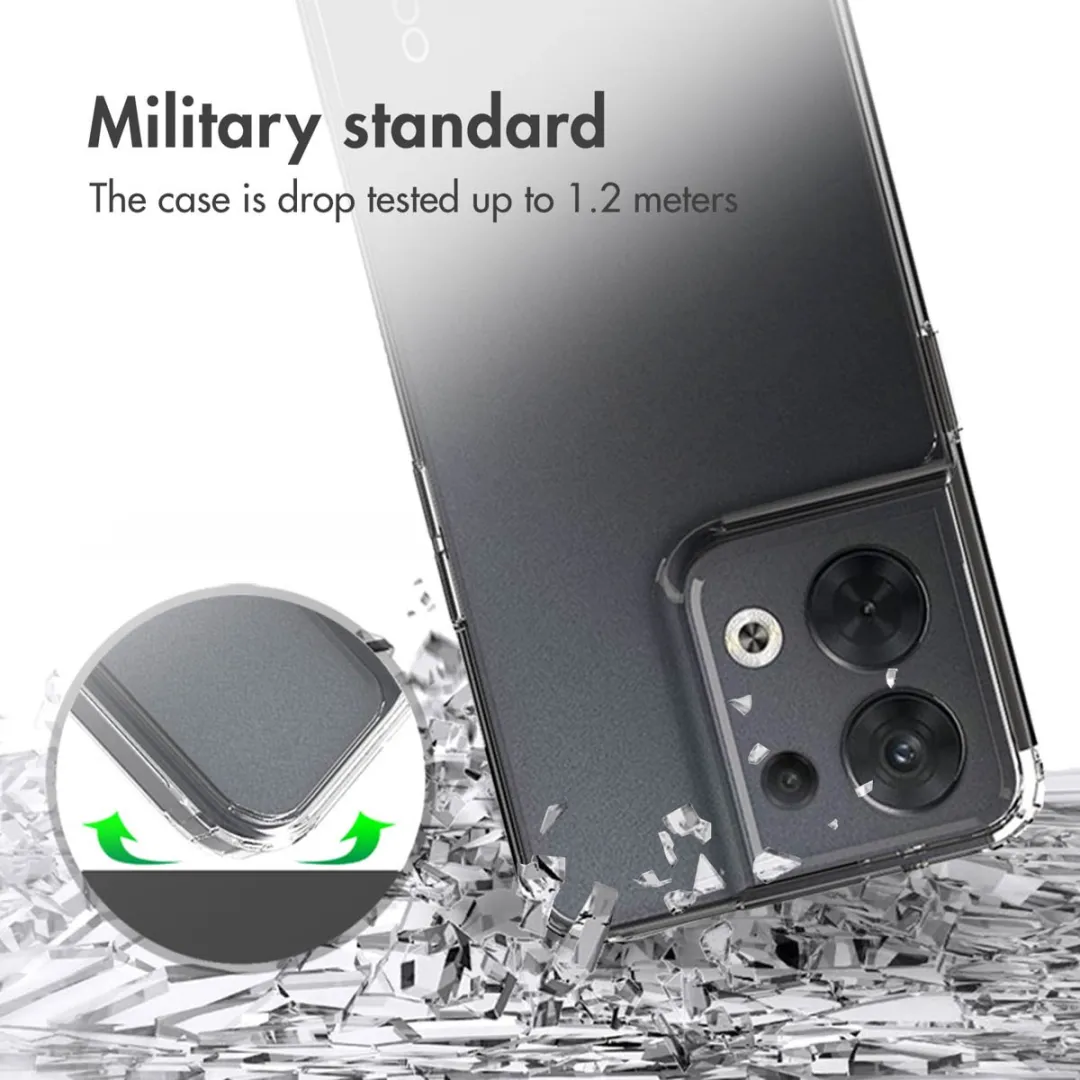Accezz Xtreme Impact Backcover 2.0 Oppo Reno 8 5G - Transparant
