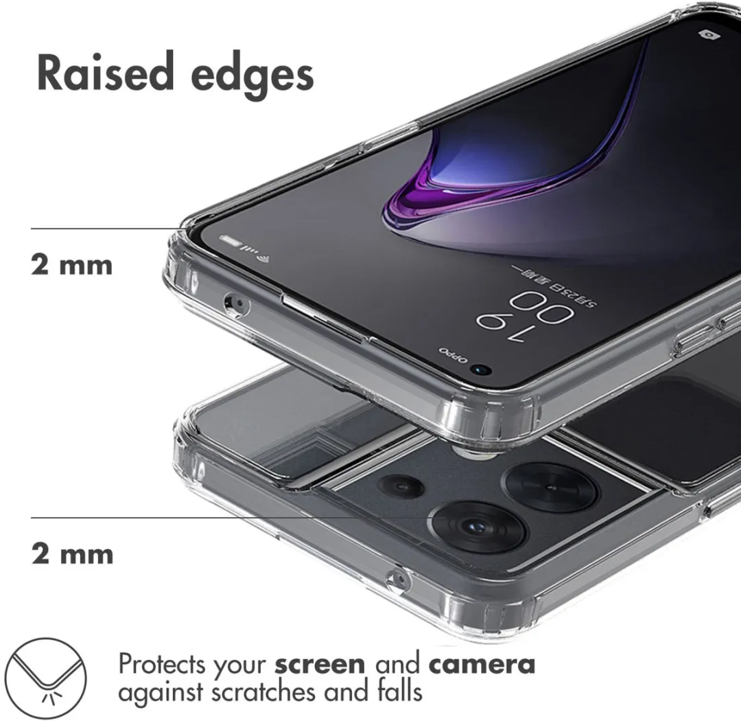 Accezz Xtreme Impact Backcover 2.0 Oppo Reno 8 5G - Transparant