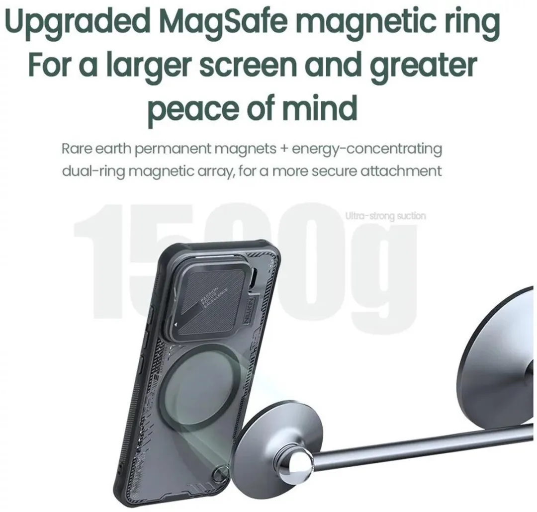 Nillkin IceBlade Prop Xiaomi 15 Hoesje MagSafe - Zwart - afbeelding 6 van 6