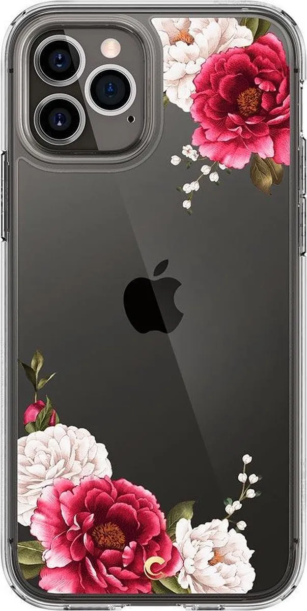 Spigen Cyrill Cecile iPhone 12 Pro Max Hoesje - ACS01645 - Rood Floral - afbeelding 4 van 6