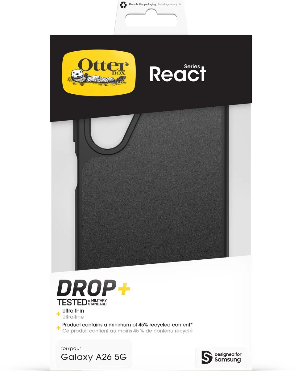 OtterBox React Series 77-97662 Hoesje - Samsung Galaxy A26 - Zwart