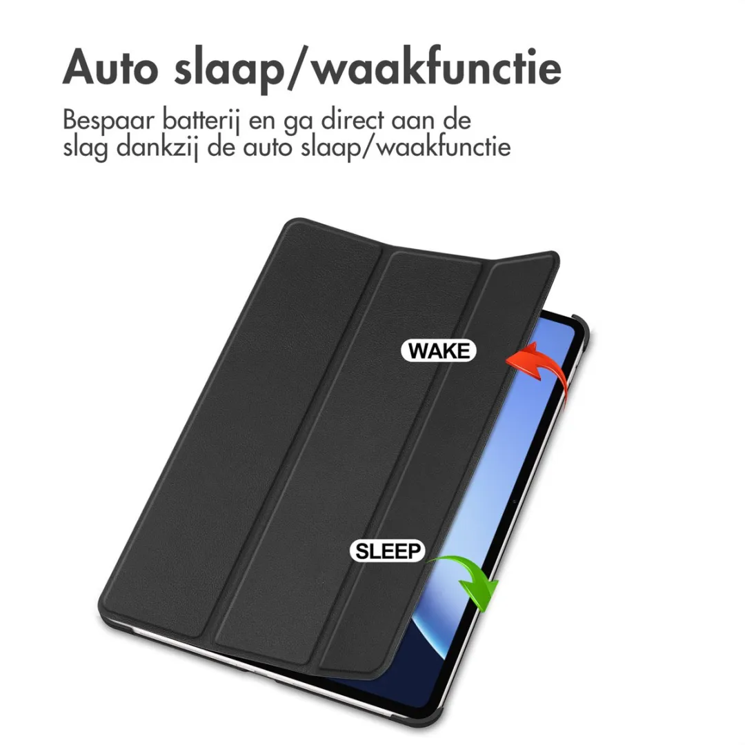 Imoshion SH00087326 Tablethoes - Trifold Bookcase - OnePlus Pad 2 Pro/3 - Zwart