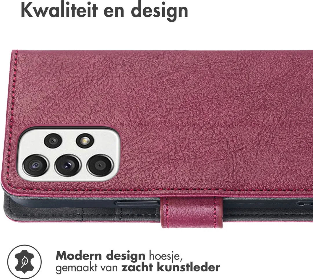 Imoshion Hoesje Samsung Galaxy A23 - 3 Pasjes - Bordeaux