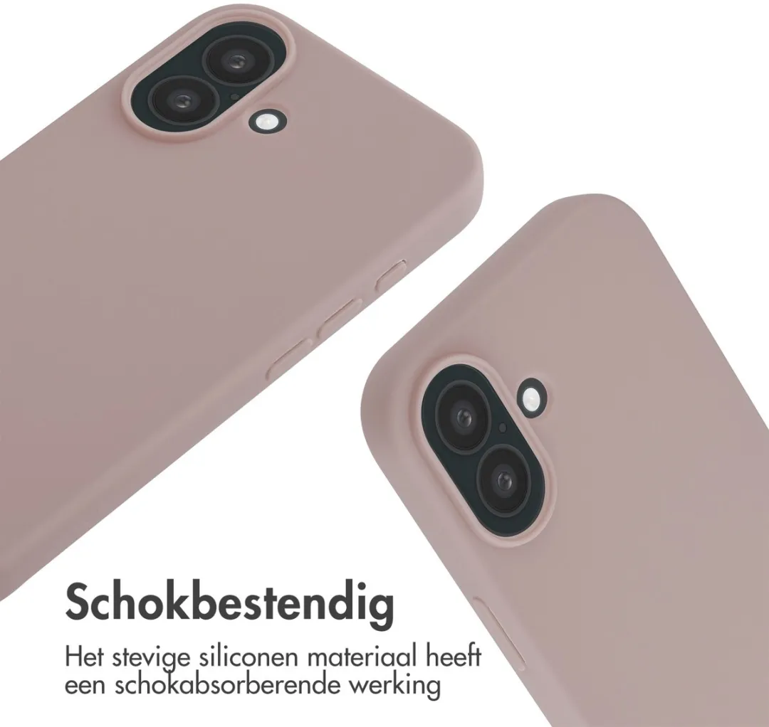 Imoshion iPhone 16 Siliconen Hoesje - Sand Pink - afbeelding 6 van 6