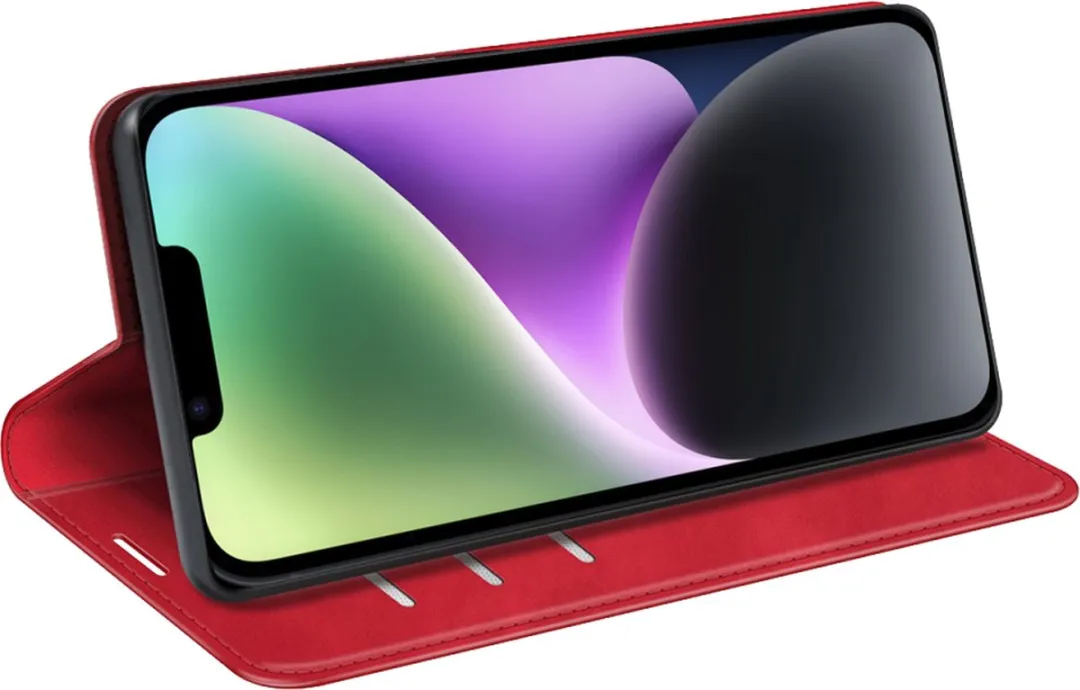 Just in Case Wallet Case Magnetic iPhone 14 Plus - Rood
