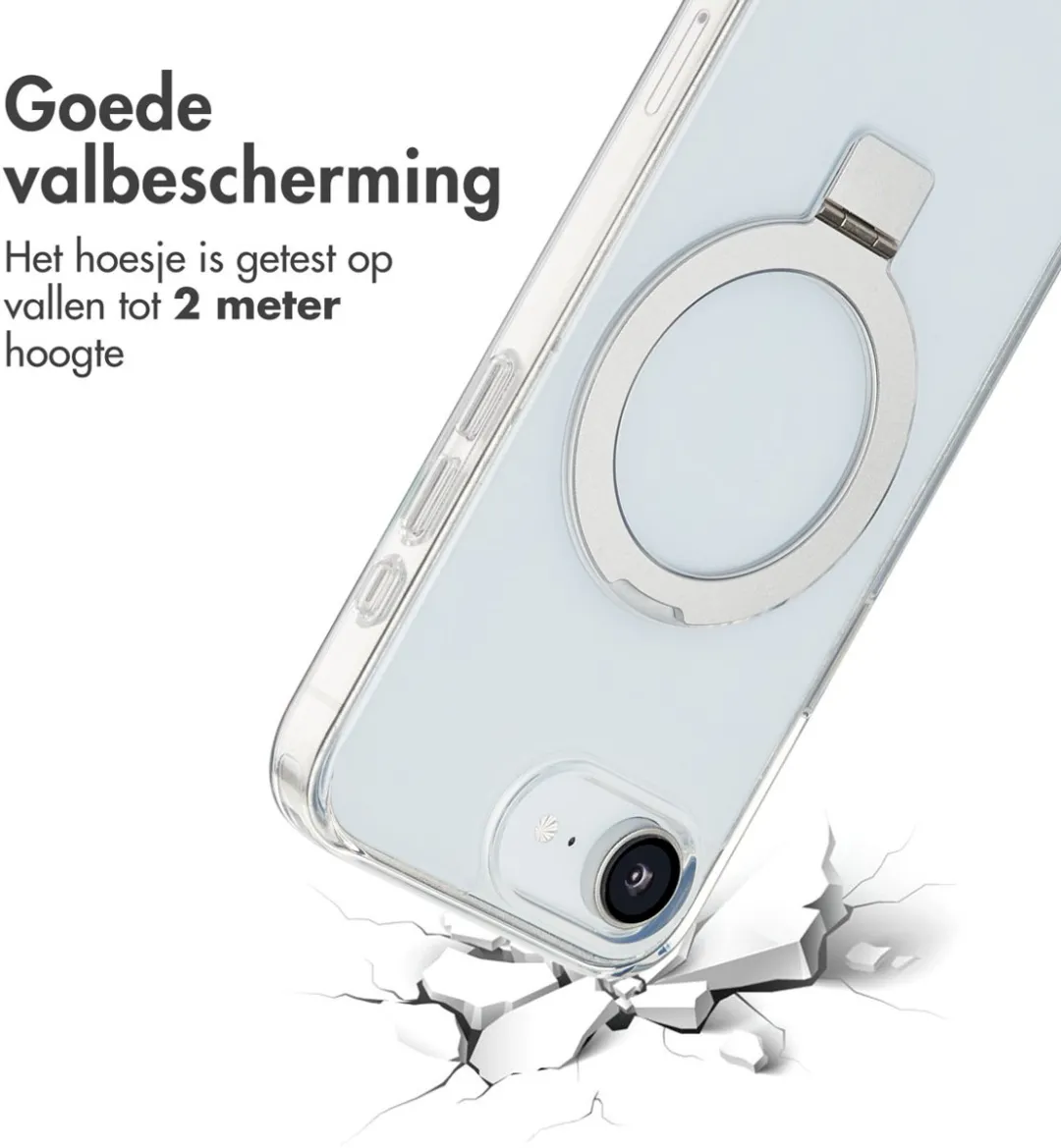 Accezz iPhone 16e MagSafe Hoesje - Transparant - afbeelding 3 van 6