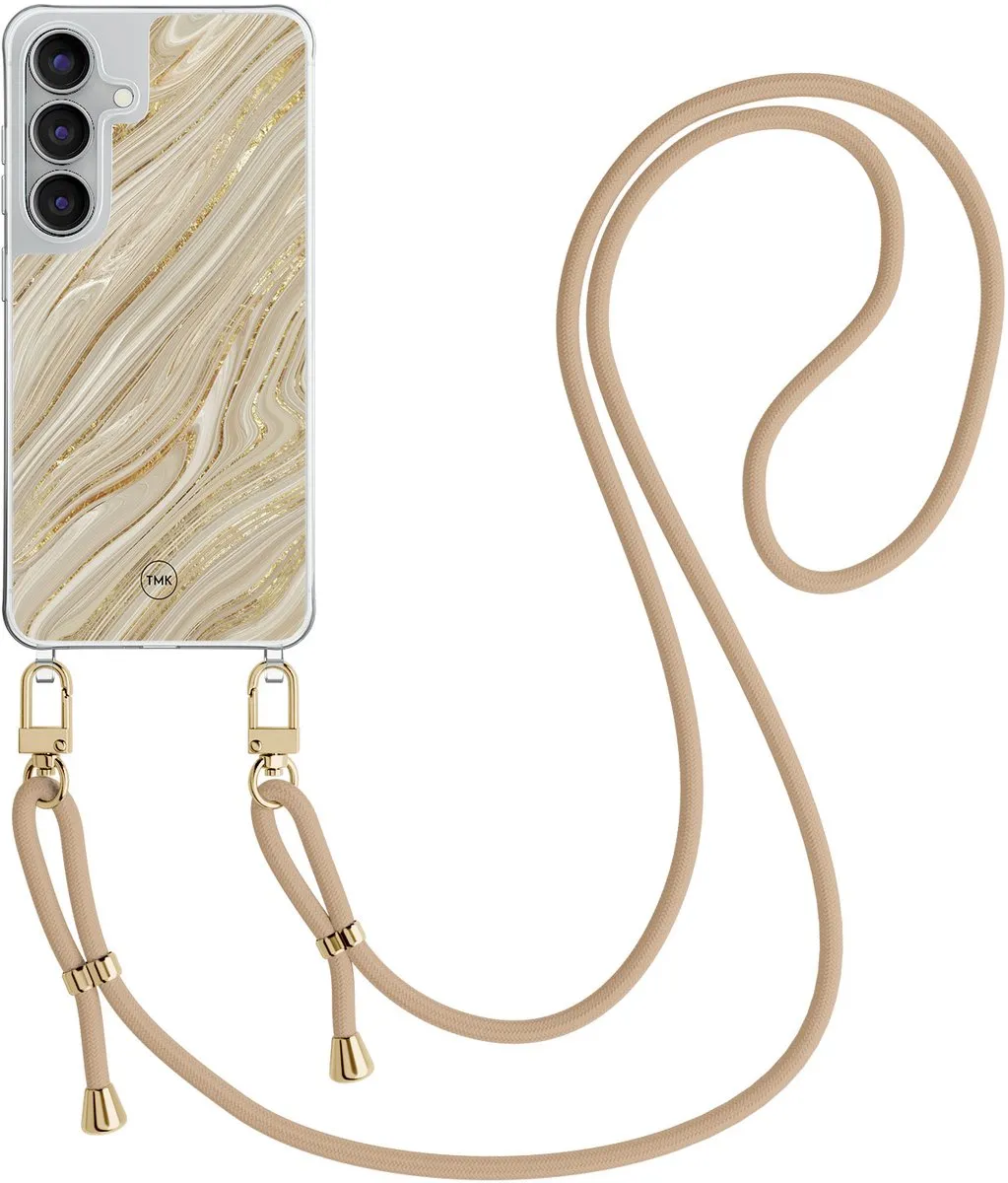 Casevibes S25 FE Telefoonhoesje - Golden Marble - CV/S/S25FE/C/006