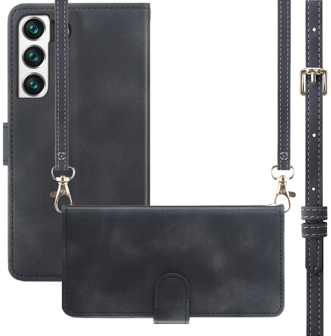 Imoshion Bookcase Hoesje Samsung Galaxy S22 - 3 Pasjes - Zwart