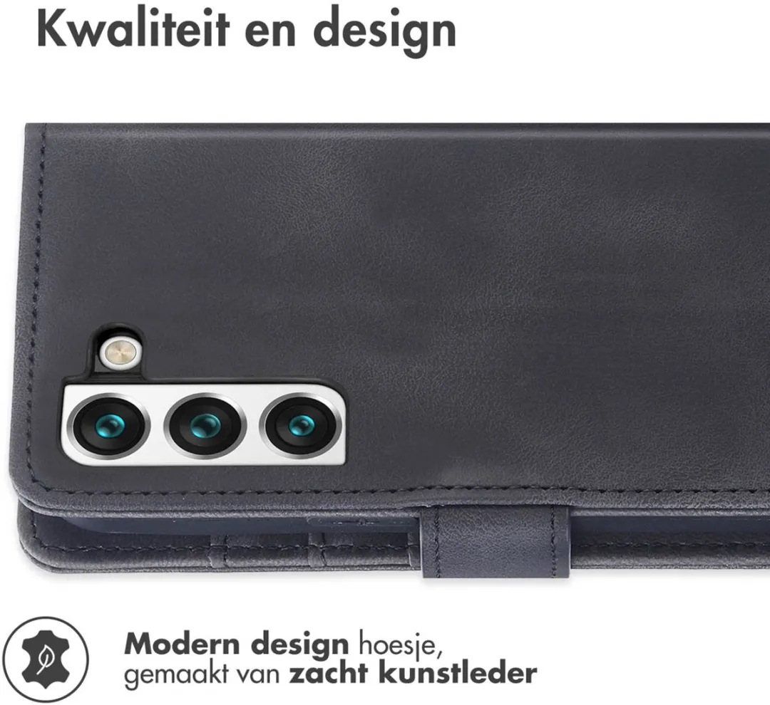 Imoshion Bookcase Hoesje Samsung Galaxy S22 - 3 Pasjes - Zwart