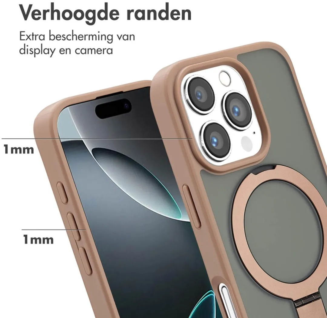 Accezz Hoesje iPhone 16 Pro MagSafe - Bruin