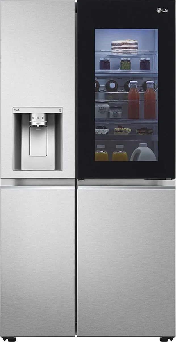 LG InstaView GSXV90MBAE Amerikaanse Koelkast 635L - Vrijstaand Roestvrijstaal