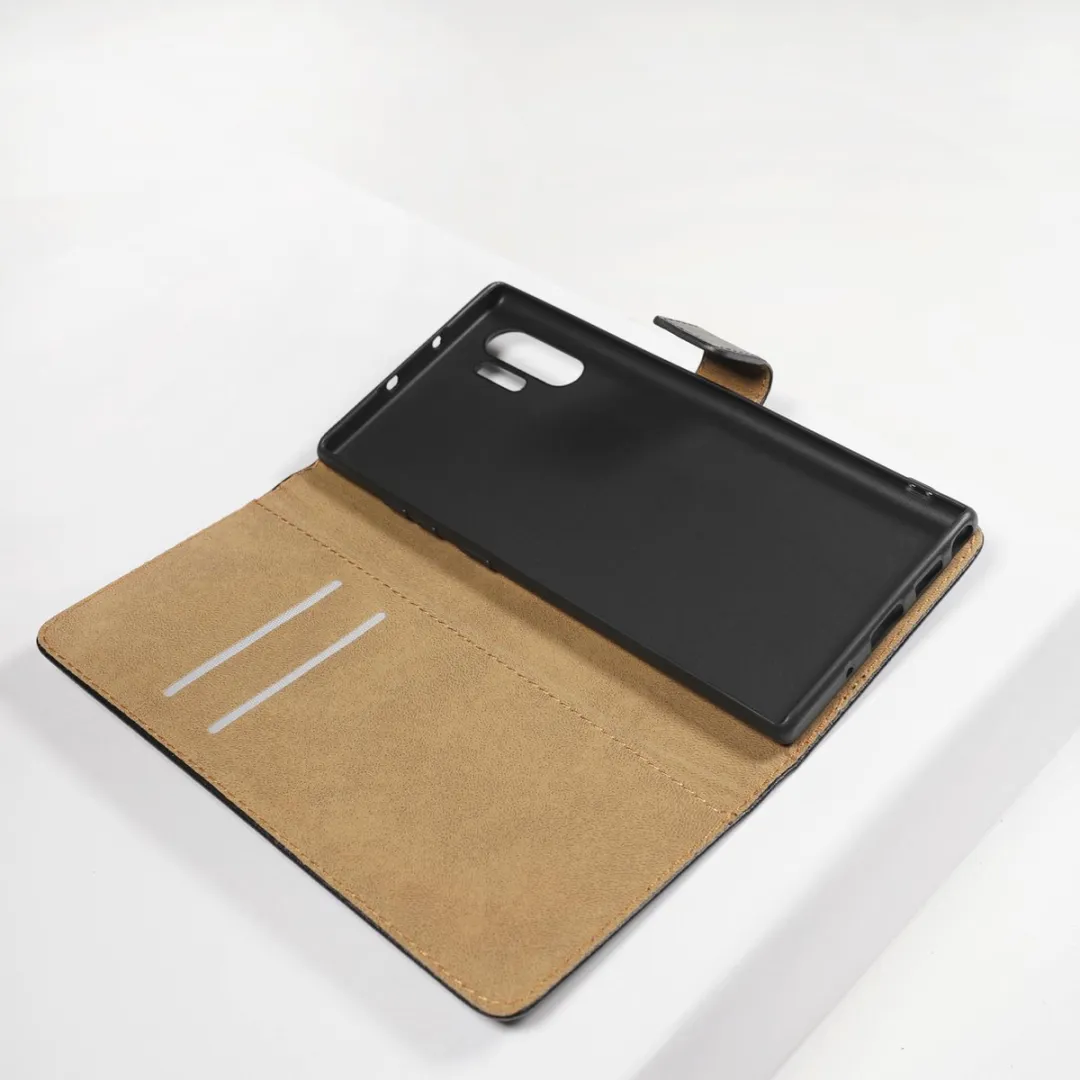 BMAX Leren Book Case Hoesje BMAX984579 - Xiaomi Mi 10 Pro - 2 Pasjes - Zwart