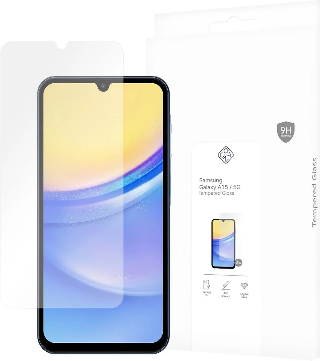 Just in Case Cazy Screenprotector Samsung Galaxy A15 - 2 Stuks