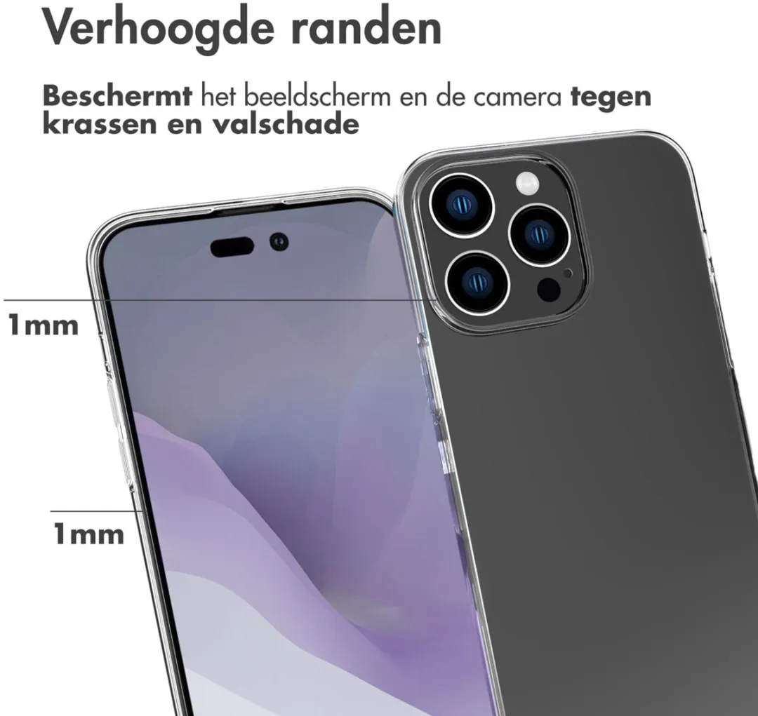 Accezz Hoesje iPhone 14 Pro Max - Transparant