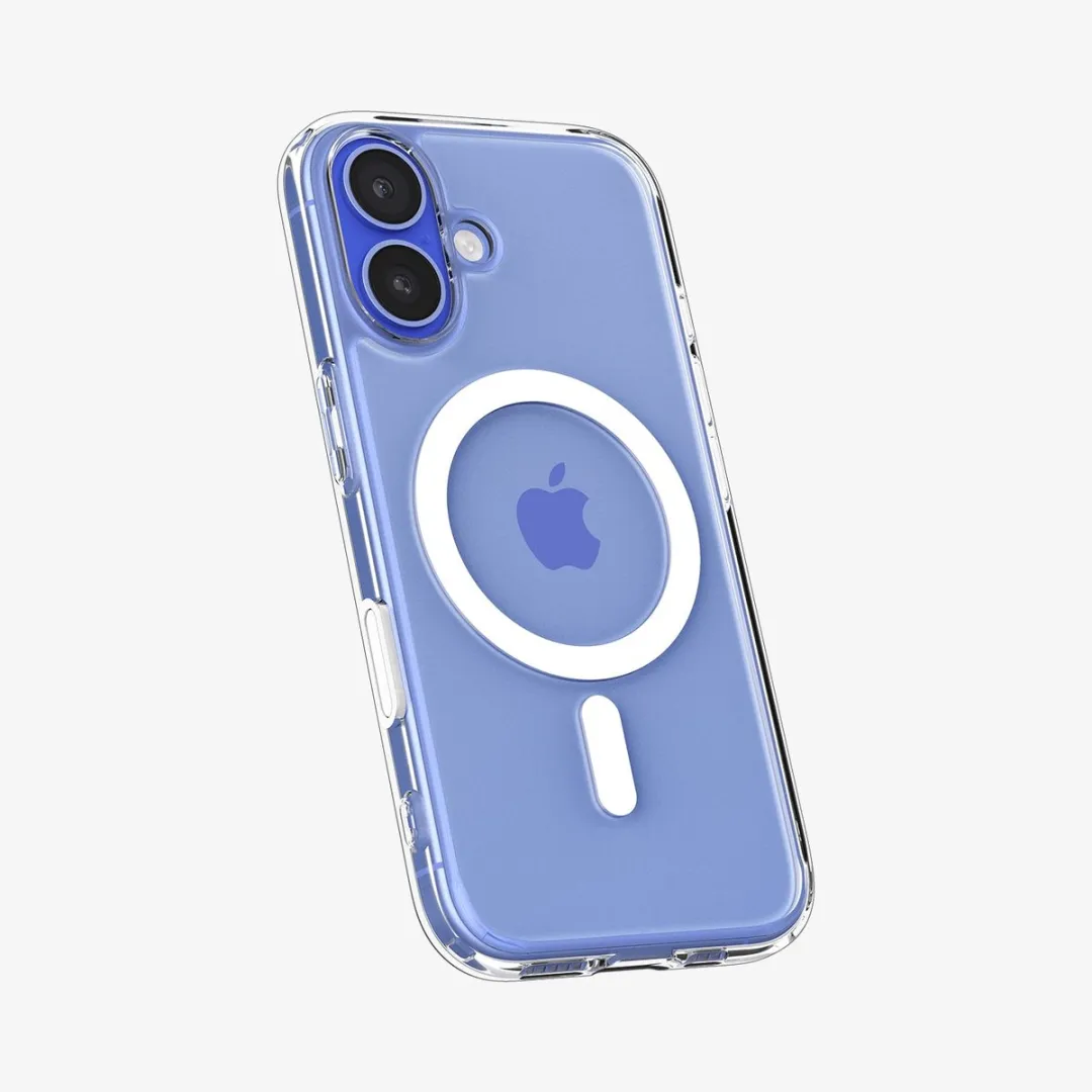 Spigen Ultra Hybrid T MagFit iPhone 16 Hoesje - MagSafe Wit