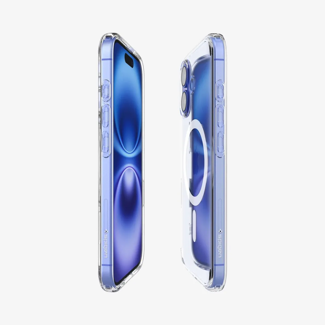 Spigen Ultra Hybrid T MagFit iPhone 16 Hoesje - MagSafe Wit - afbeelding 6 van 6