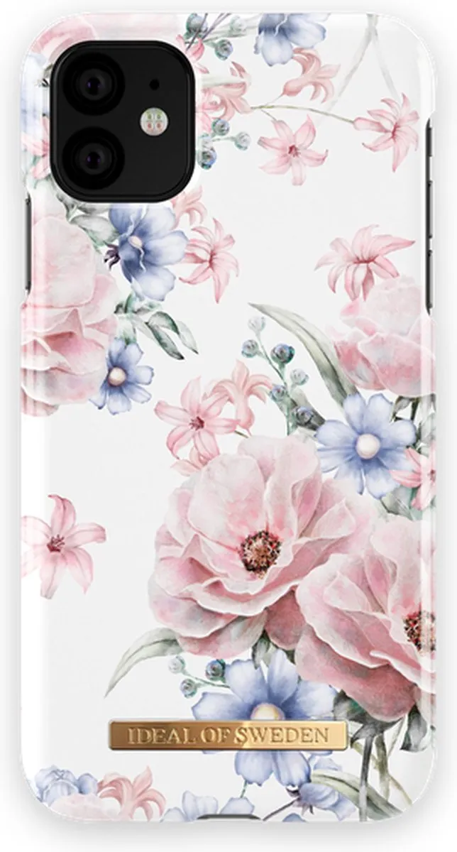 iDeal of Sweden iPhone 11 Hoesje Floral Romance - Wit/Blauw/Roz