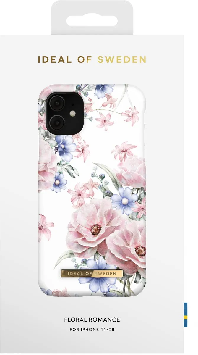 iDeal of Sweden iPhone 11 Hoesje Floral Romance - Wit/Blauw/Roz