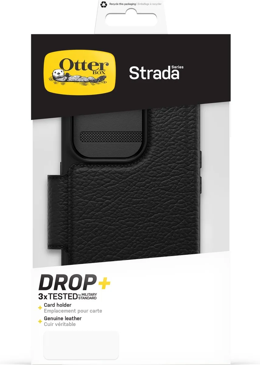 OtterBox Strada Bookcase iPhone 14 Pro - 2 Pasjes - Zwart - afbeelding 6 van 6