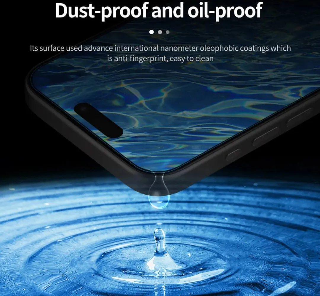 Nillkin H+ Pro iPhone 15 Pro Max Schermbeschermer 9H - Glas - afbeelding 6 van 6