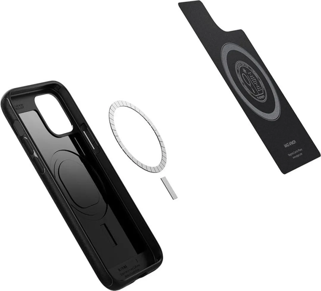 Spigen Armor ACS01865 TPU Hoesje - iPhone 12/12 Pro Zwart