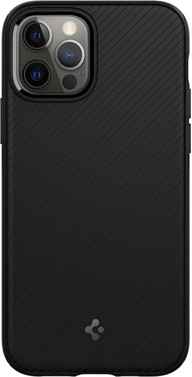 Spigen Armor ACS01865 TPU Hoesje - iPhone 12/12 Pro Zwart