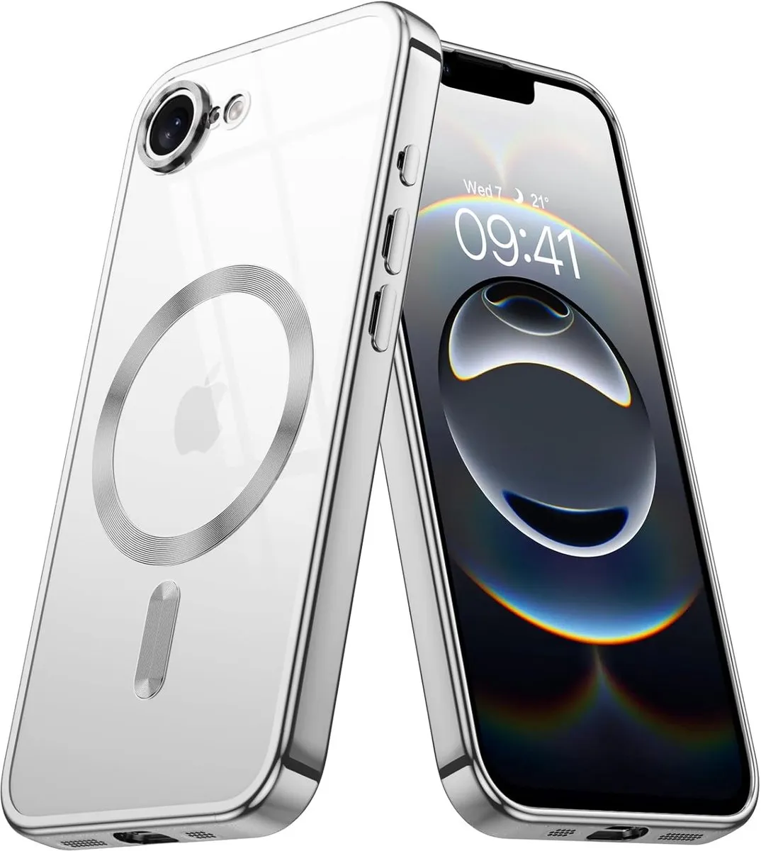 iDeal of Sweden iPhone 16E Backcover Hoesje Zilver