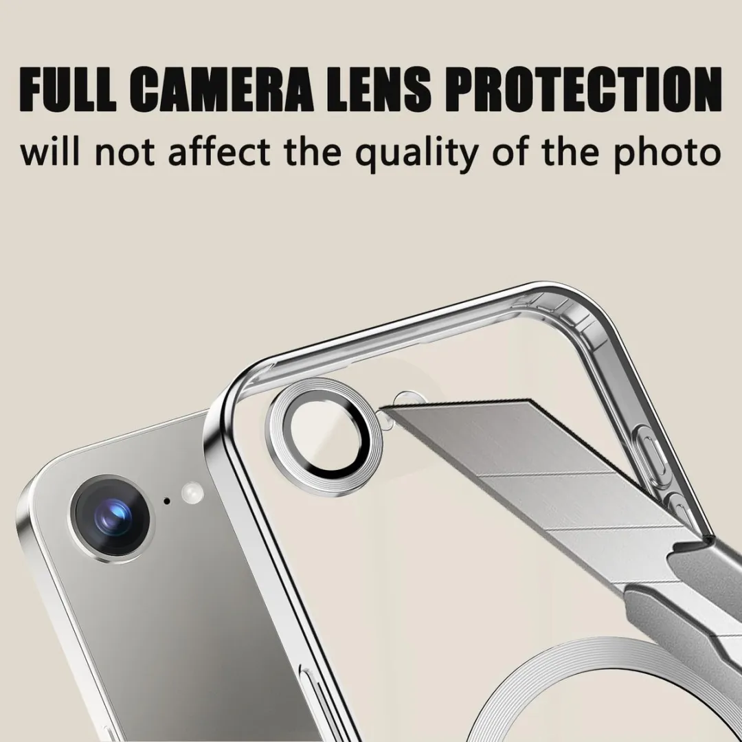 iDeal of Sweden iPhone 16E Backcover Hoesje Zilver - MagSafe
