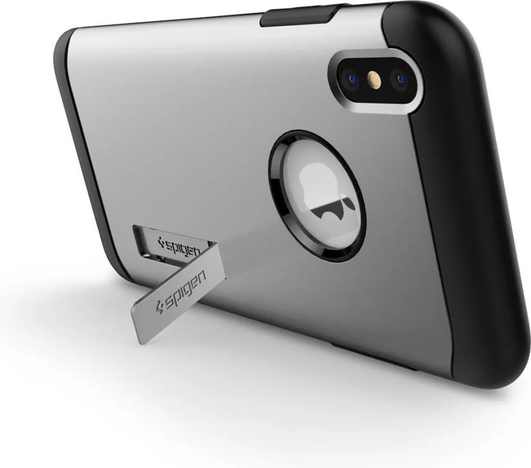 Spigen Slim Armor iPhone Xs Max Hoesje 065CS24547 - Zilver