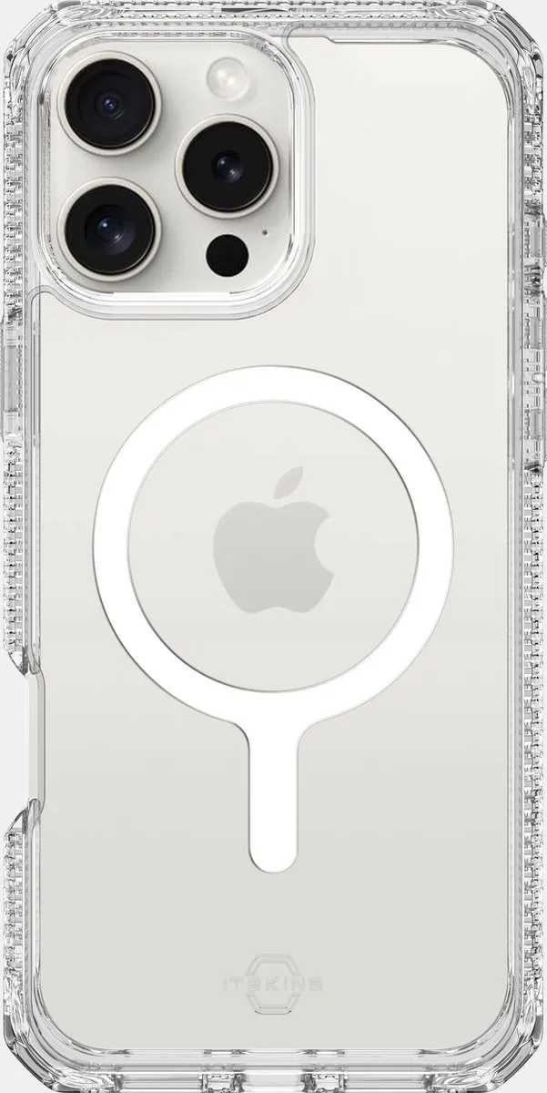 Itskins Level 2 HybridMagClear AP6U-HMACR-TRSP iPhone 16 Pro Max Hoesje - Transparant