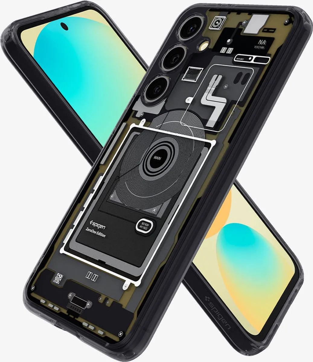 Spigen Ultra Hybrid ACS08621 Hoesje - Samsung Galaxy S24 FE - Zwart/Grijs - afbeelding 6 van 6