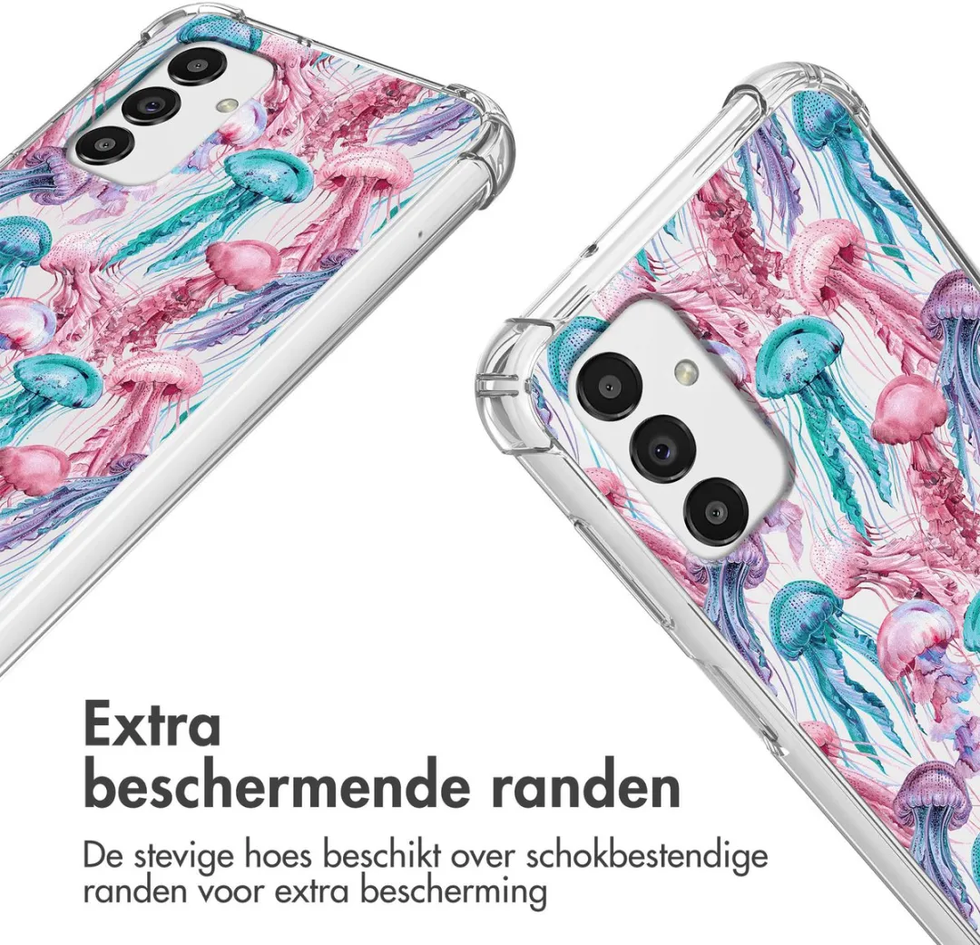 Imoshion Galaxy A13 5G Hoesje - Jellyfish Watercolor