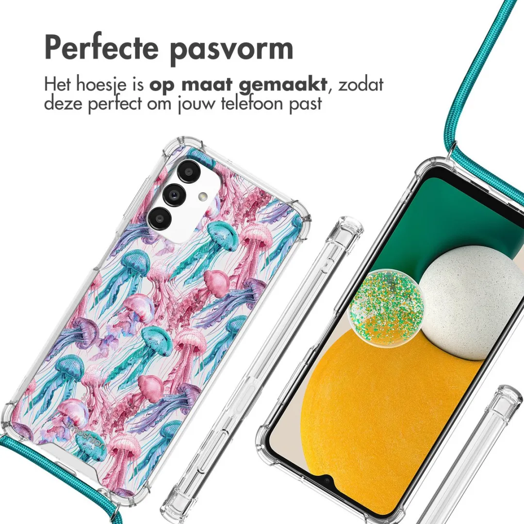 Imoshion Galaxy A13 5G Hoesje - Jellyfish Watercolor