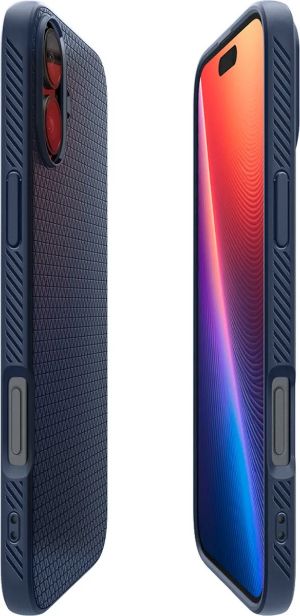 Spigen Liquid Air Hoesje iPhone 16 - Blauw - ACS08195