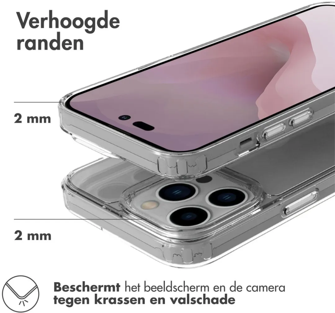 Accezz Xtreme Impact Backcover 2.0 iPhone 14 Pro - Transparant