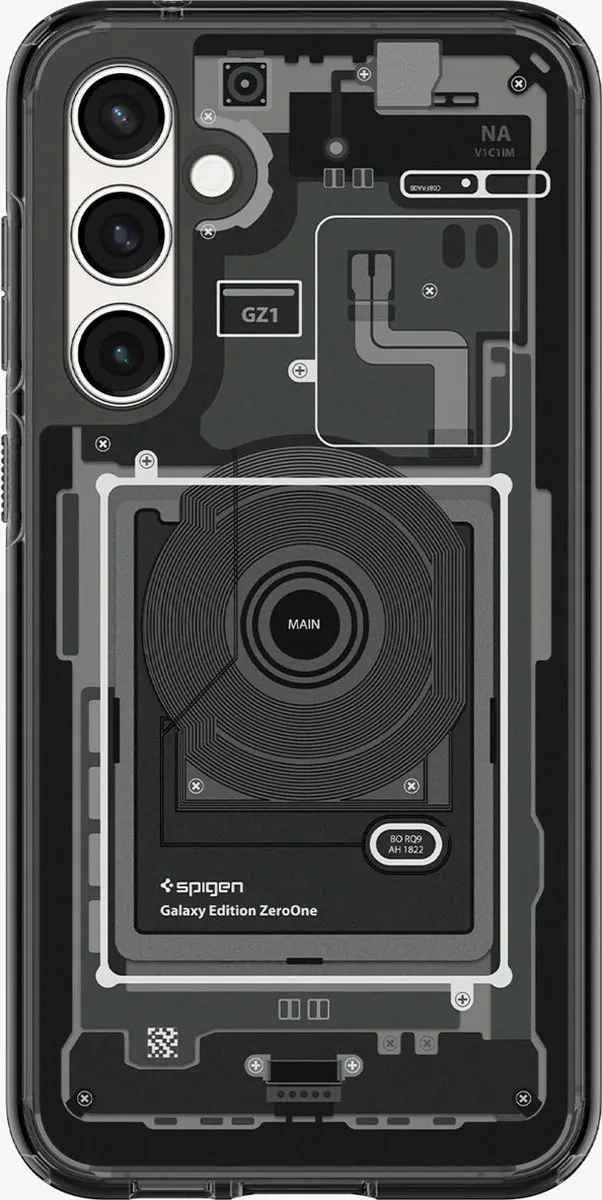 Spigen Zero One Back Cover ACS06372 - Samsung Galaxy S23 FE - Grijs/Transparant - afbeelding 6 van 6