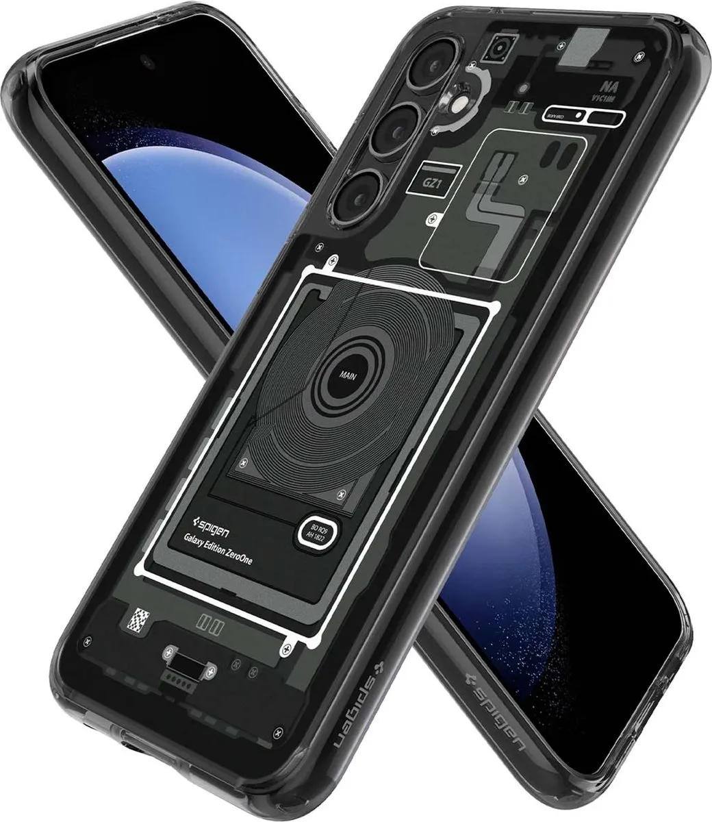 Spigen Zero One Back Cover ACS06372 - Samsung Galaxy S23 FE - Grijs/Transparant