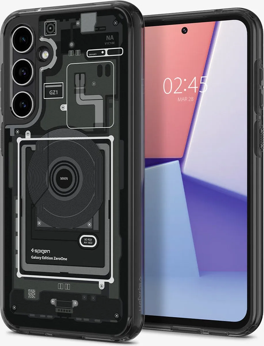 Spigen Zero One Back Cover ACS06372 - Samsung Galaxy S23 FE - Grijs/Transparant