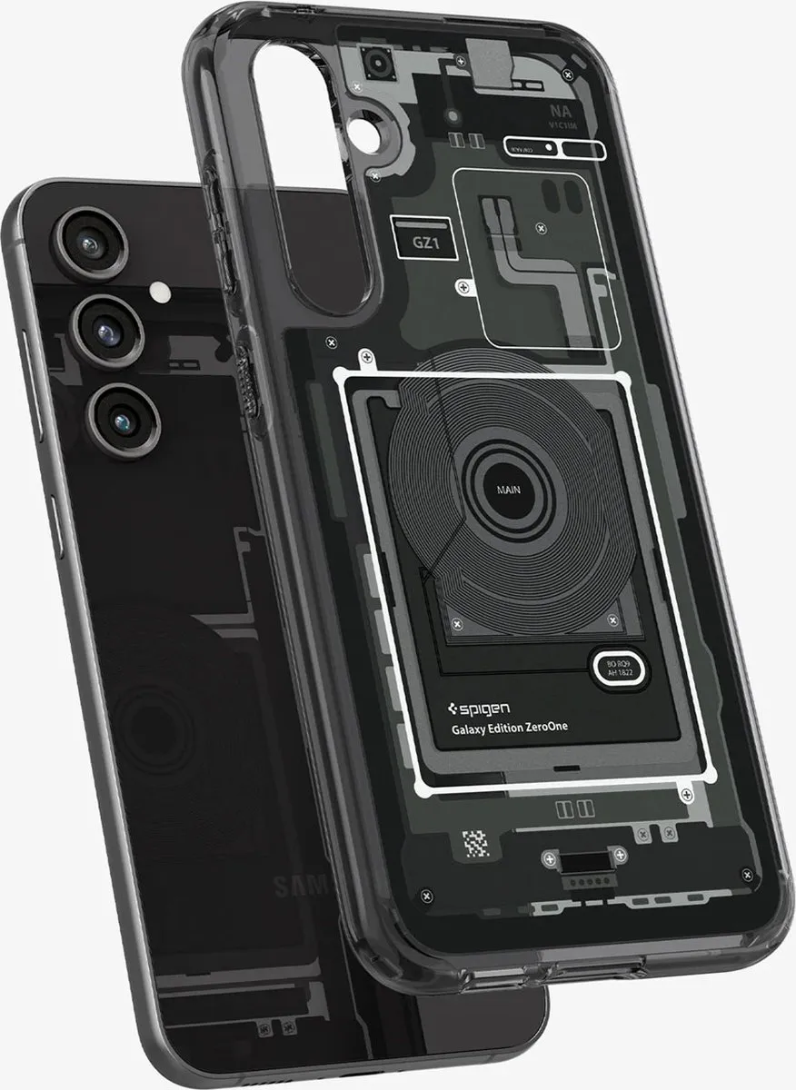 Spigen Zero One Back Cover ACS06372 - Samsung Galaxy S23 FE - Grijs/Transparant