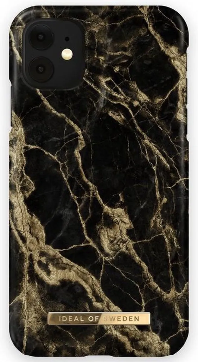 iDeal of Sweden iPhone 11 Hoesje Golden Smoke Marble