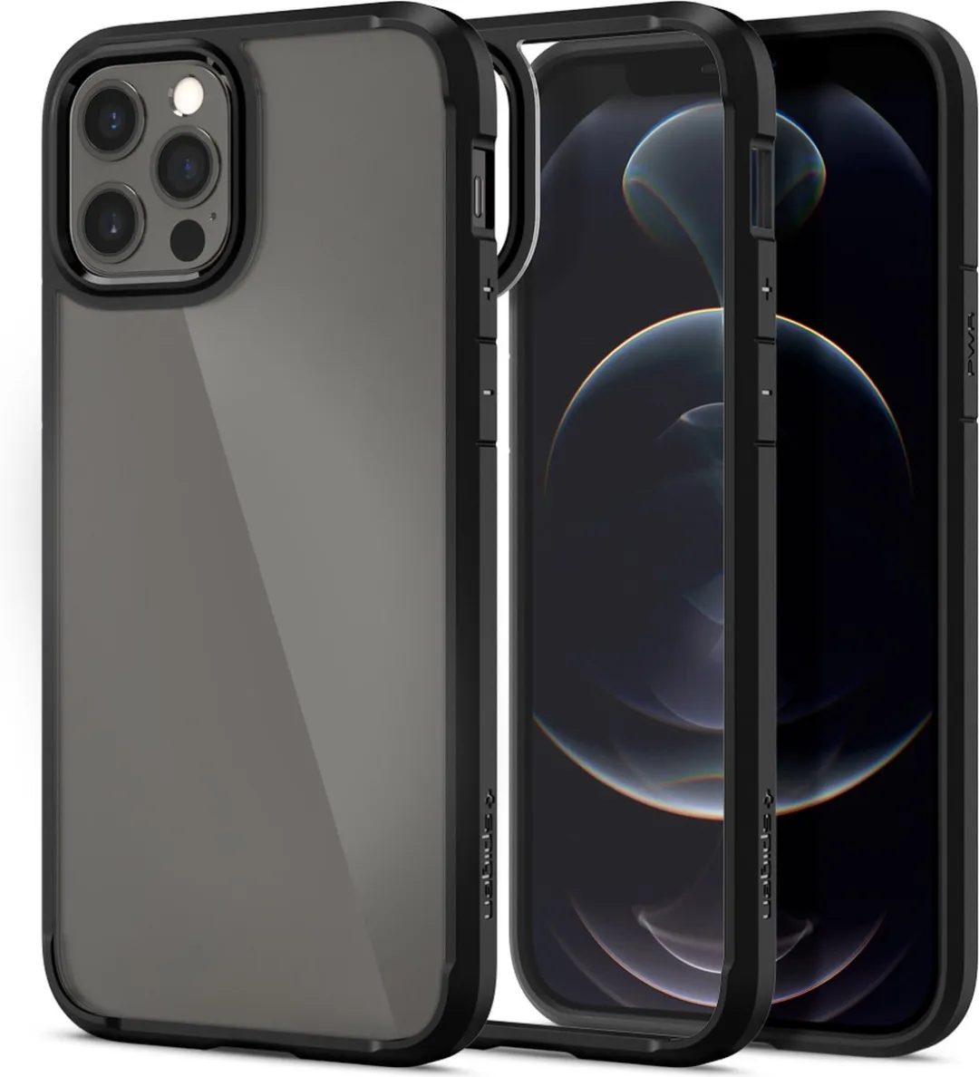 Spigen Ultra Hybrid hoesje iPhone 12/12 Pro - MPN 8809710756519 - Zwart