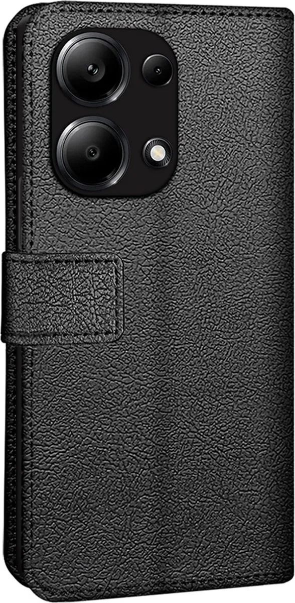 Just in Case Cazy Bookcase Classic Hoesje - Xiaomi Redmi Note 13 Pro - 2 Pasjes - Zwart