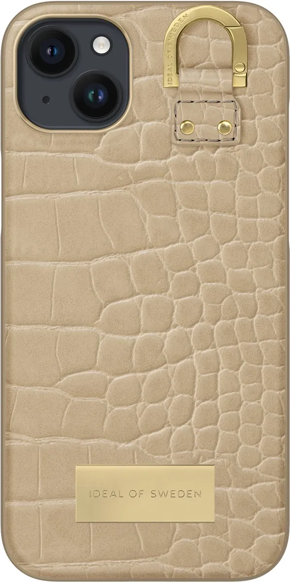 iDeal of Sweden Fashion Case Atelier iPhone 14 Plus Warm Beige Croco - afbeelding 3 van 5