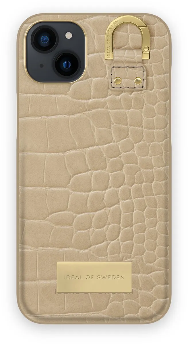 iDeal of Sweden Fashion Case Atelier iPhone 14 Plus Warm Beige Croco
