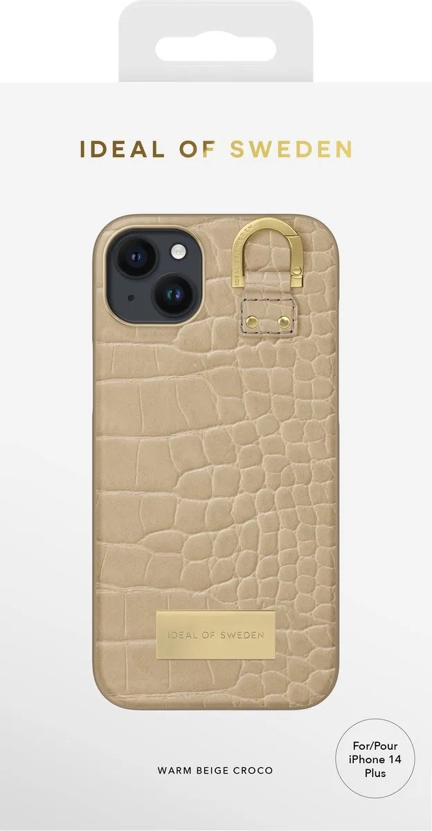 iDeal of Sweden Fashion Case Atelier iPhone 14 Plus Warm Beige Croco - afbeelding 2 van 5